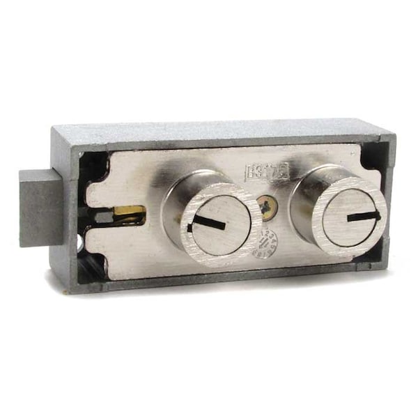 Bulls Eye Safe Deposit Locks 1/2 Fixed Renter, Rapid Set Guard, Nickel B3175-NI - main